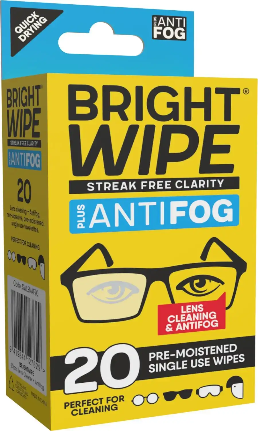Bright Wipe Antifog 20pack