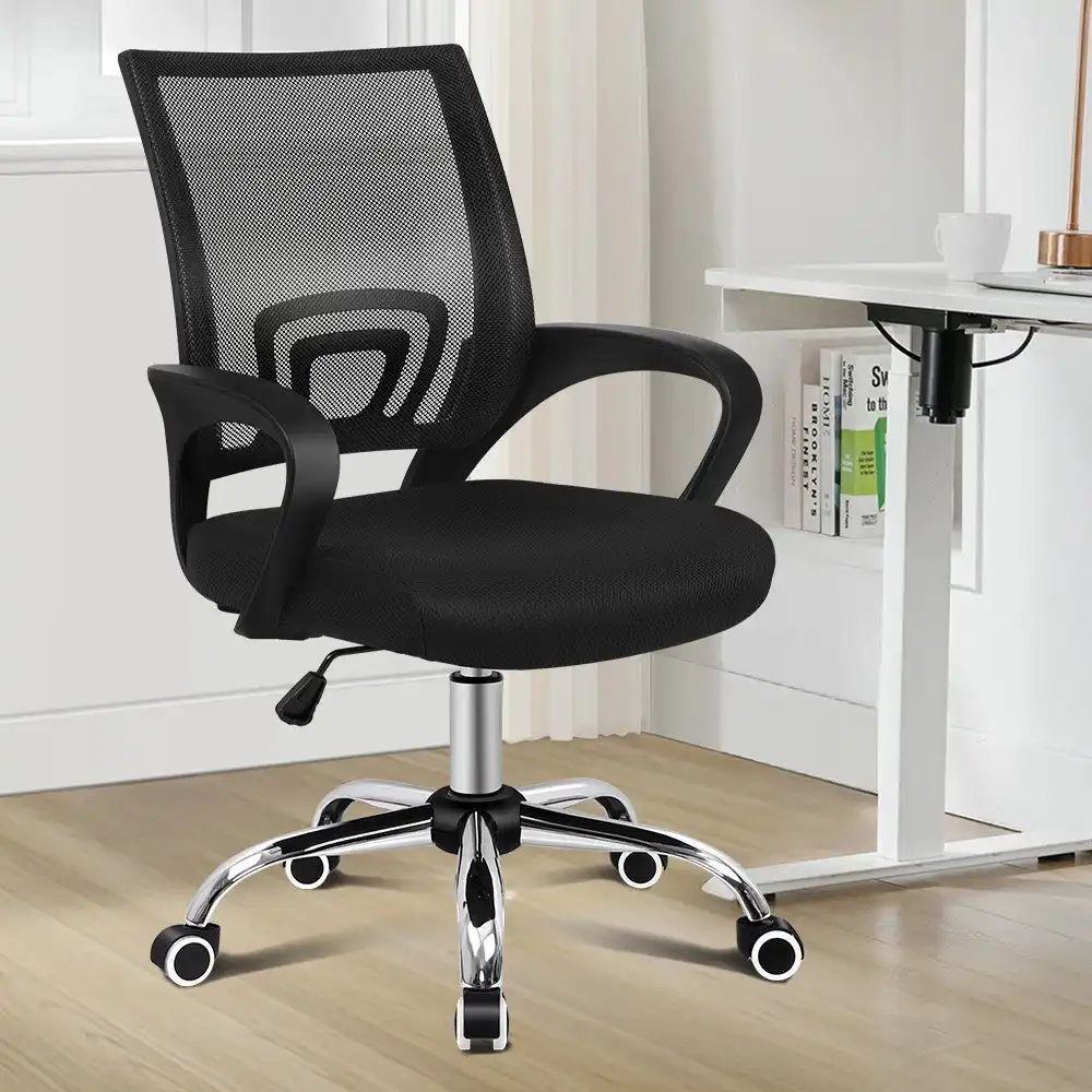 Alfordson Mesh Office Chair Mid Back Black