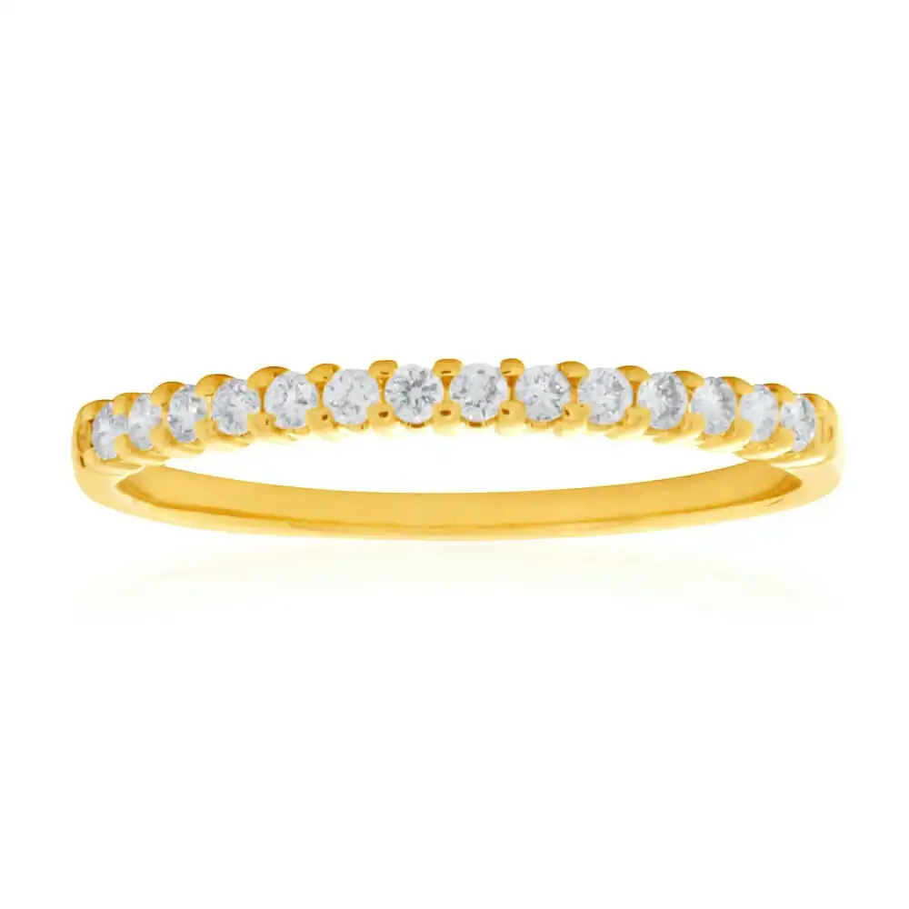 18ct Yellow Gold Ring With 0.15 Carats Of Diamonds