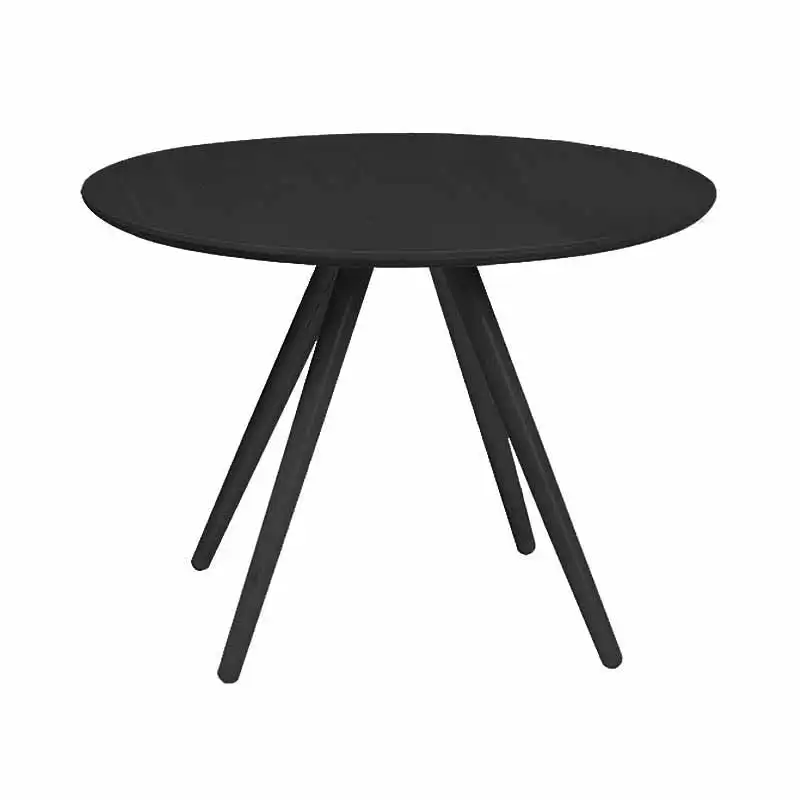 Coco Dining Table (Black, 90cm)