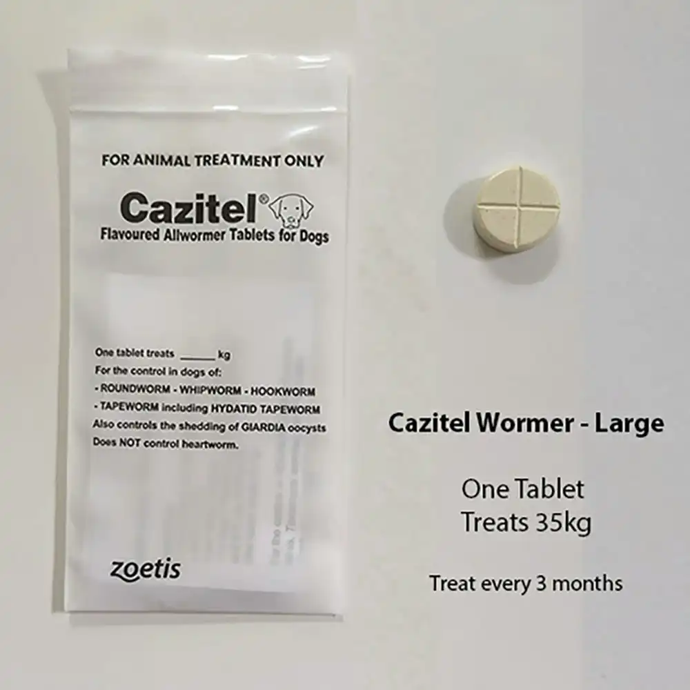 Cazitel Allwormer For Large Dogs - Single Tablet