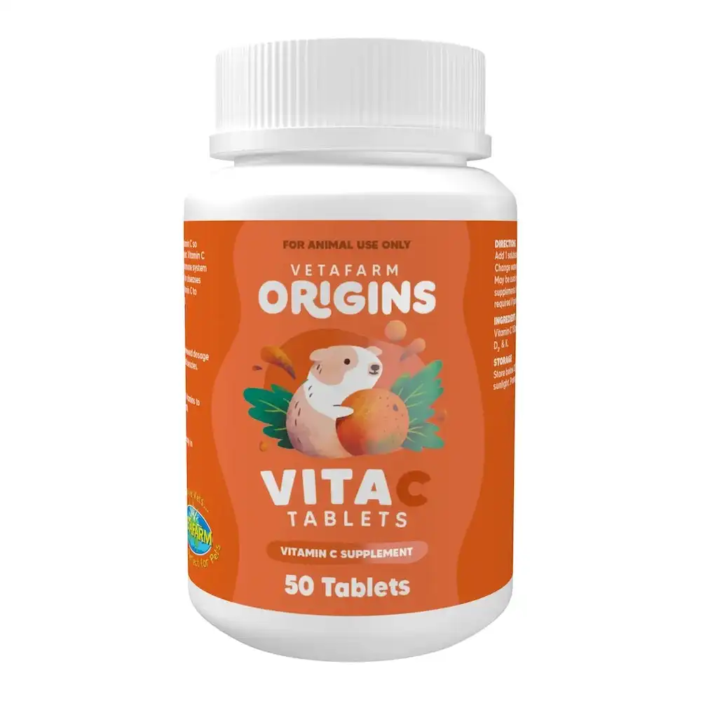 Vetafarm Origins Vita-C Tablets For Small Animals - 50 Tablets