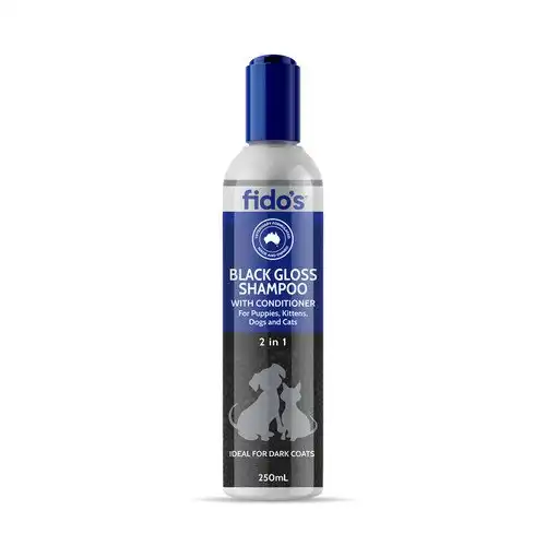 Fido's Black Gloss Shampoo With Conditioner For Cats and Dogs - 250ml & 1L