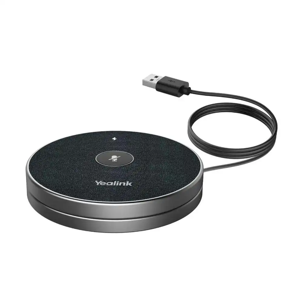 Yealink VCM36-W Wireless Microphone with Charger Cradle and Power Supply