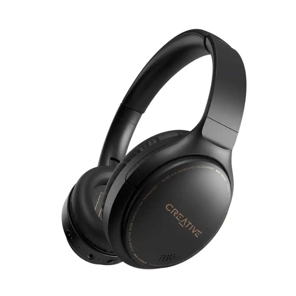 Creative Zen Hybrid Wireless Noise Cancelling Over-Ear Headphones - Black