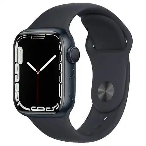 Apple Watch Series 7, GPS + Cellular 45mm Midnight Aluminium Case with Sport Band (Open Box Special)