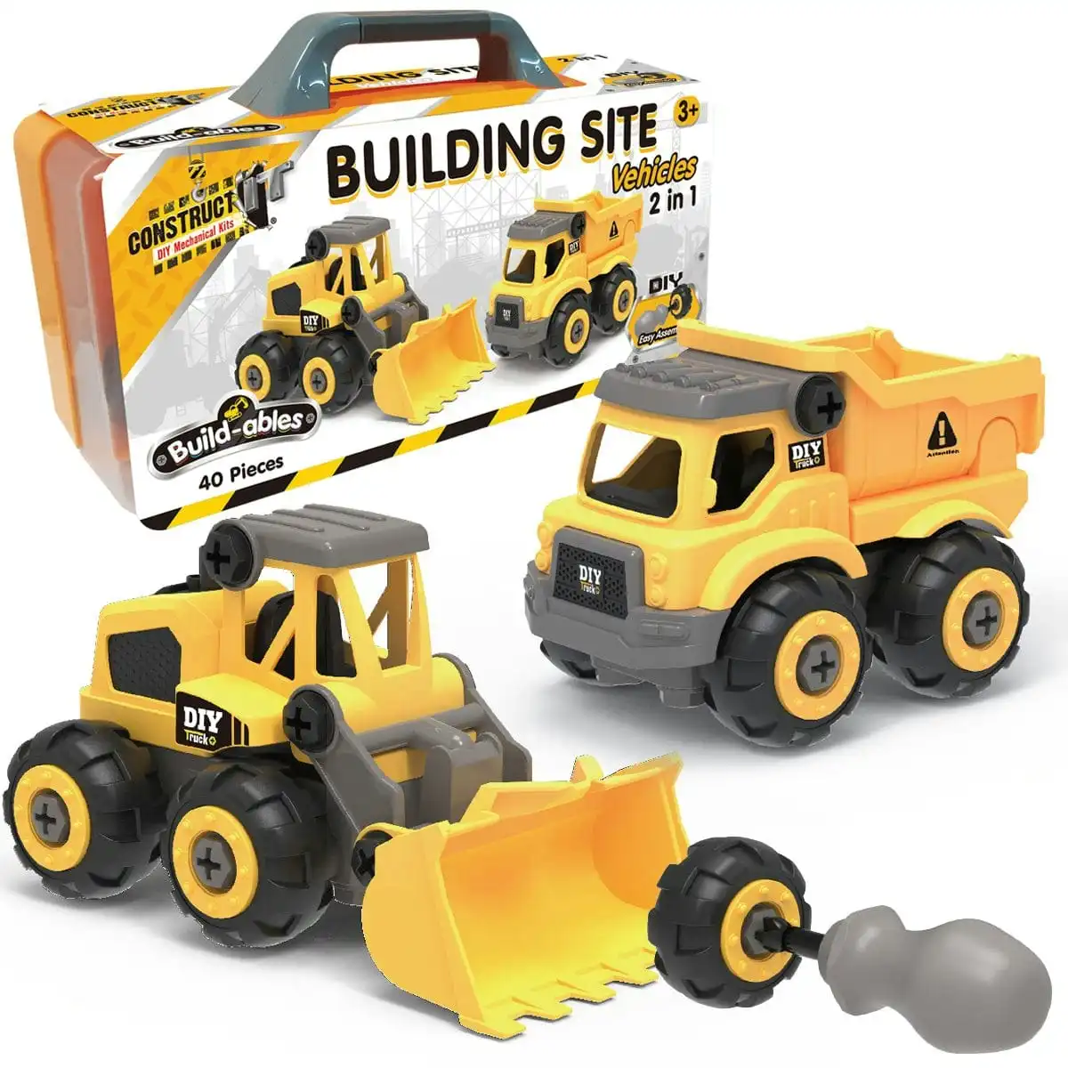 Build-ables Building Site Vehicles 2 in 1