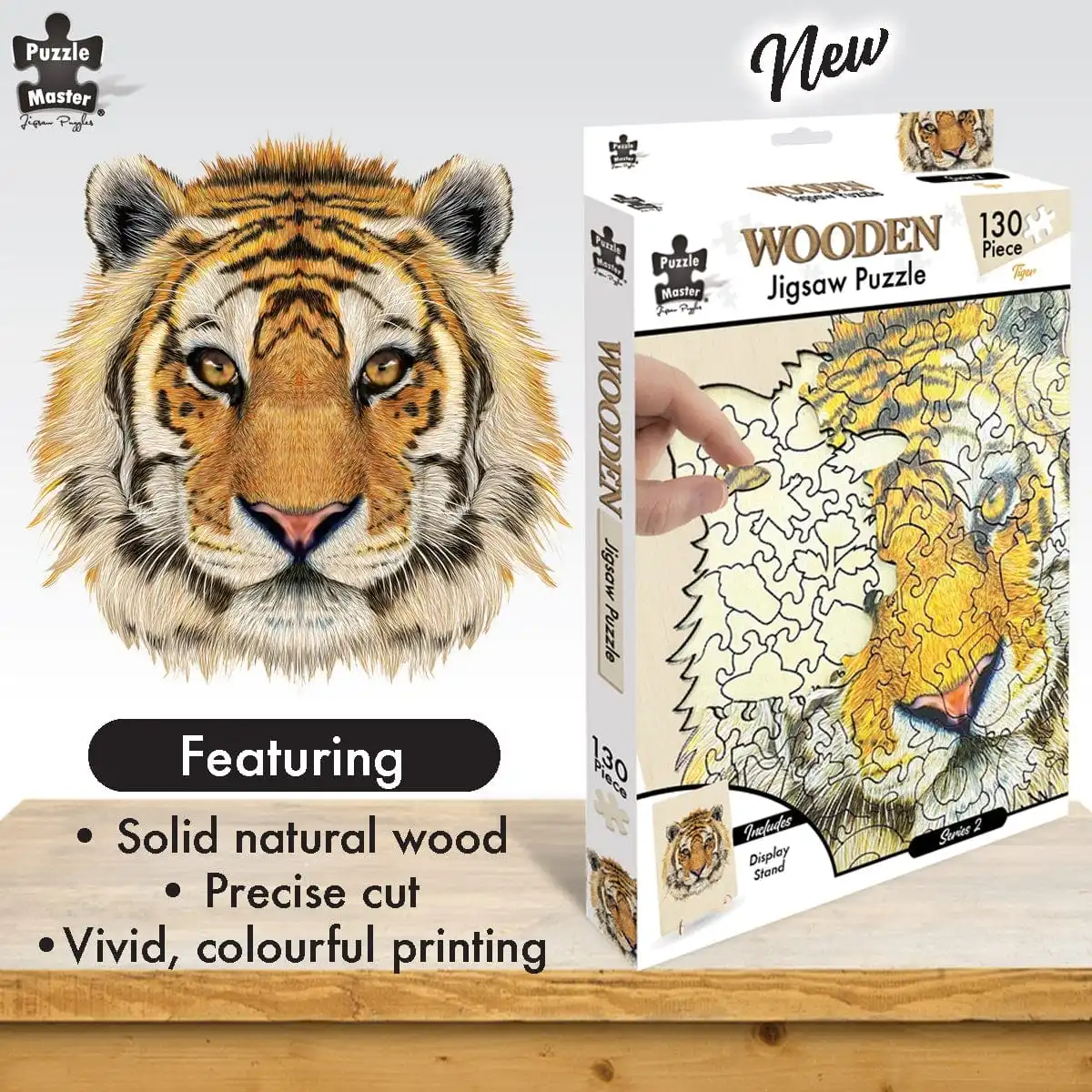 Wooden Puzzle Tiger 2.0