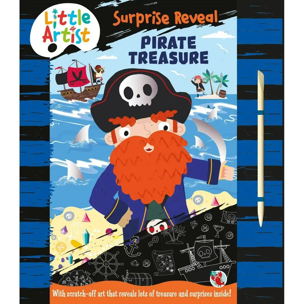 Little Artists - Scratch Art - The Pirates Hidden Treasure