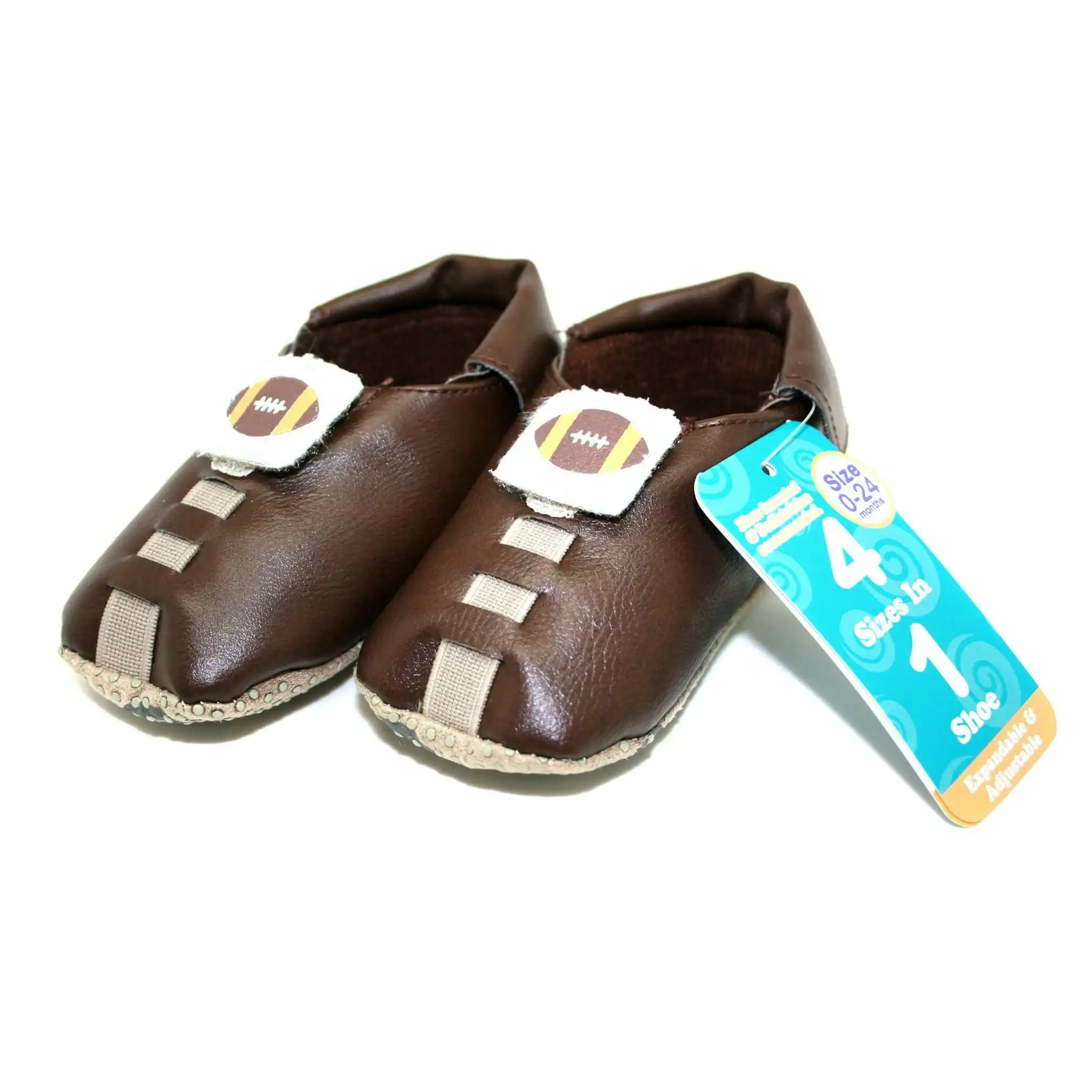 Shupeas Football Design - Expandable & Adjustable Soft Sole Baby Shoes