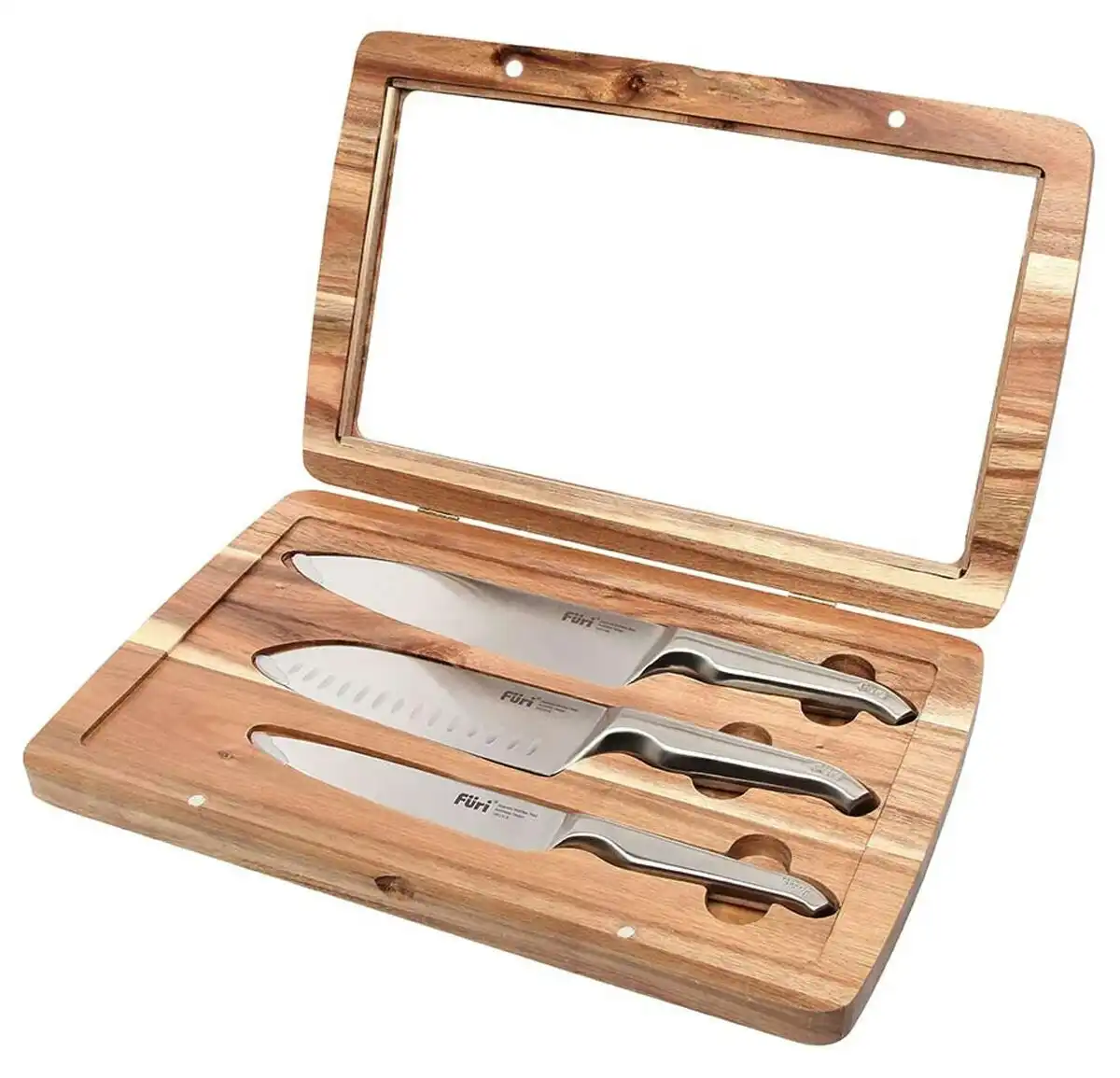 Furi Pro Acacia 3 Piece Knife Set