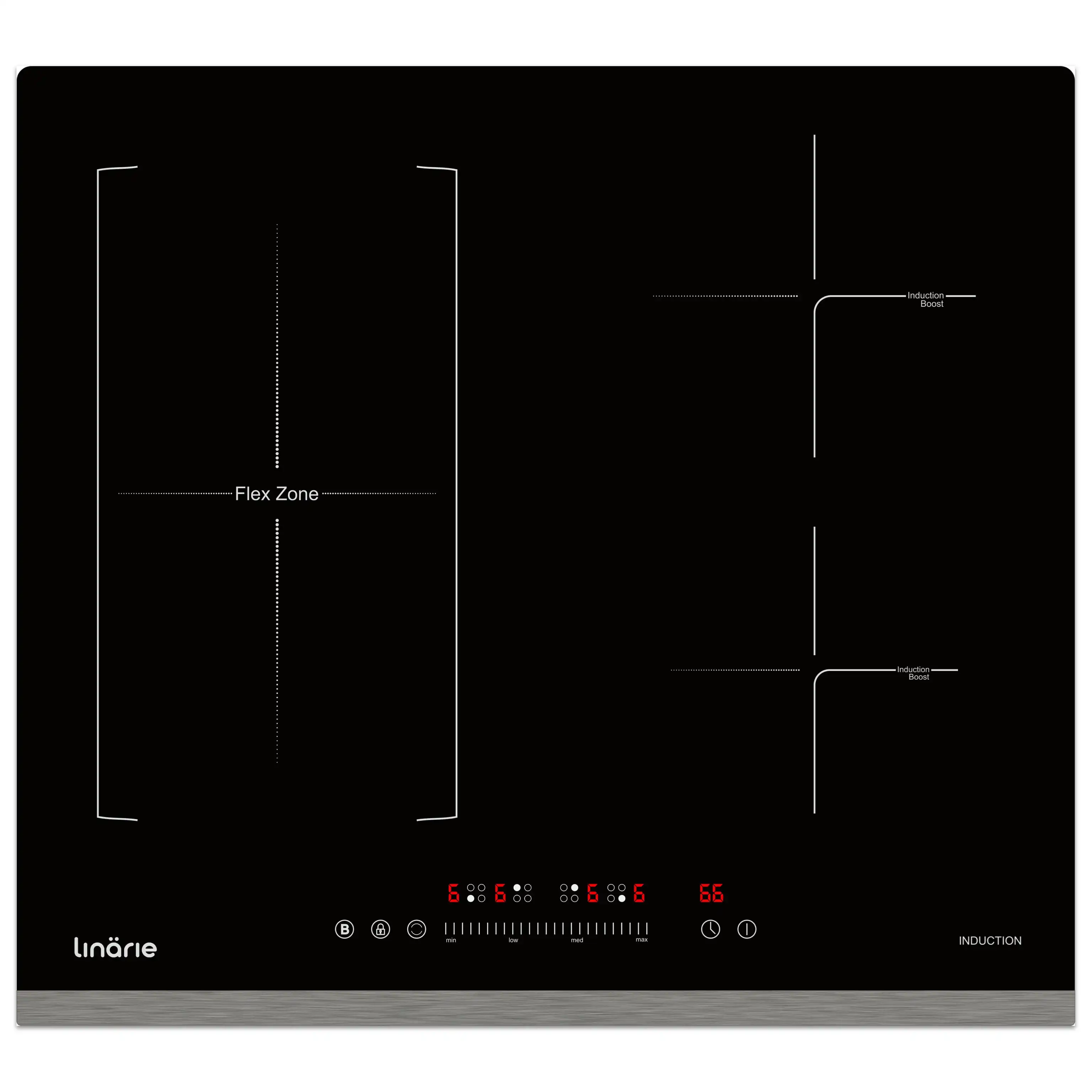 Linarie 60cm 4 Zone Induction Cooktop with Flex Zone