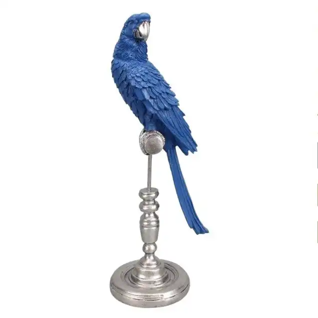 Zohi Interiors Parrot on Stand in Indigo