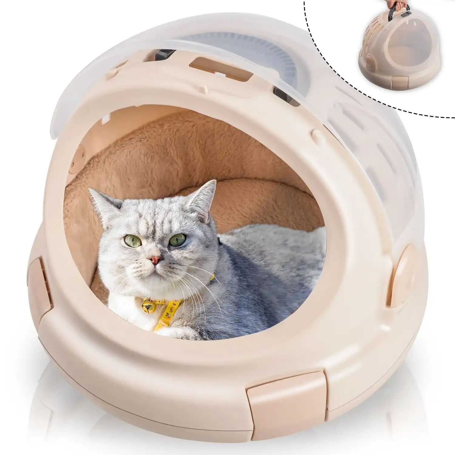 Pet Basket/ Pet Carrier Nest Bed Locking Cover