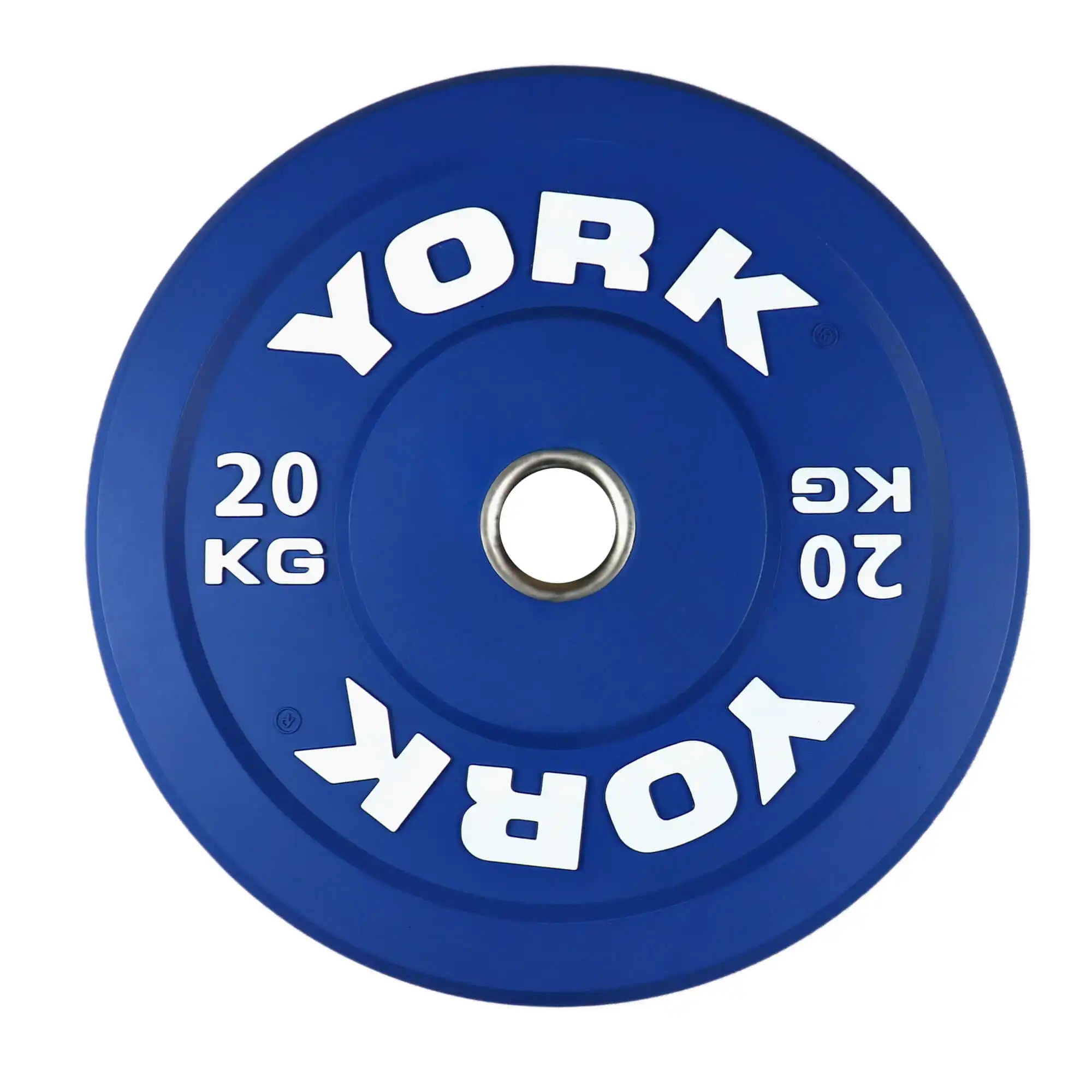 York Fitness 20KG Blue Rubber bumper plate