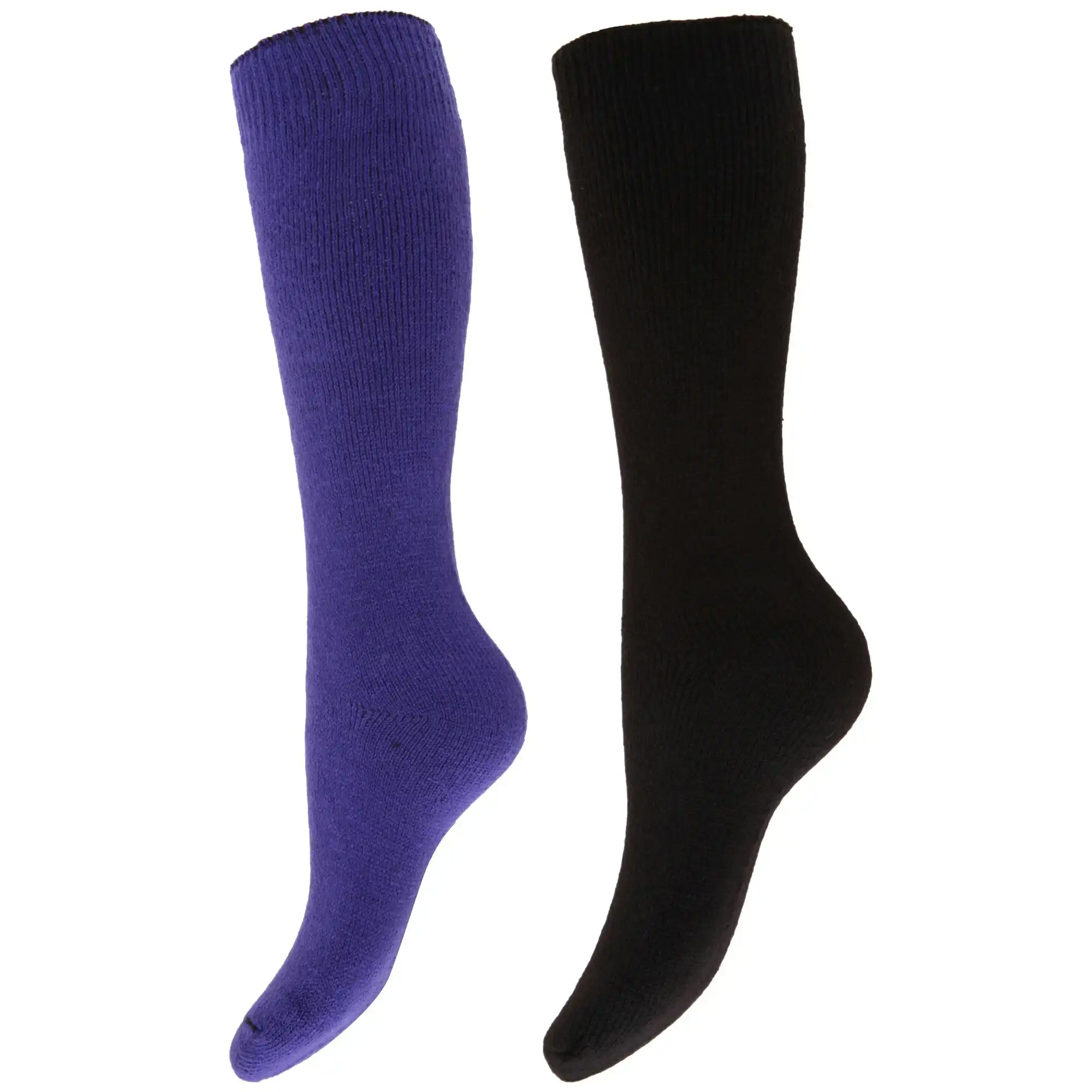 Floso Womens/Ladies Thermal Winter Wellington/Welly Boot Socks (2 Pairs)