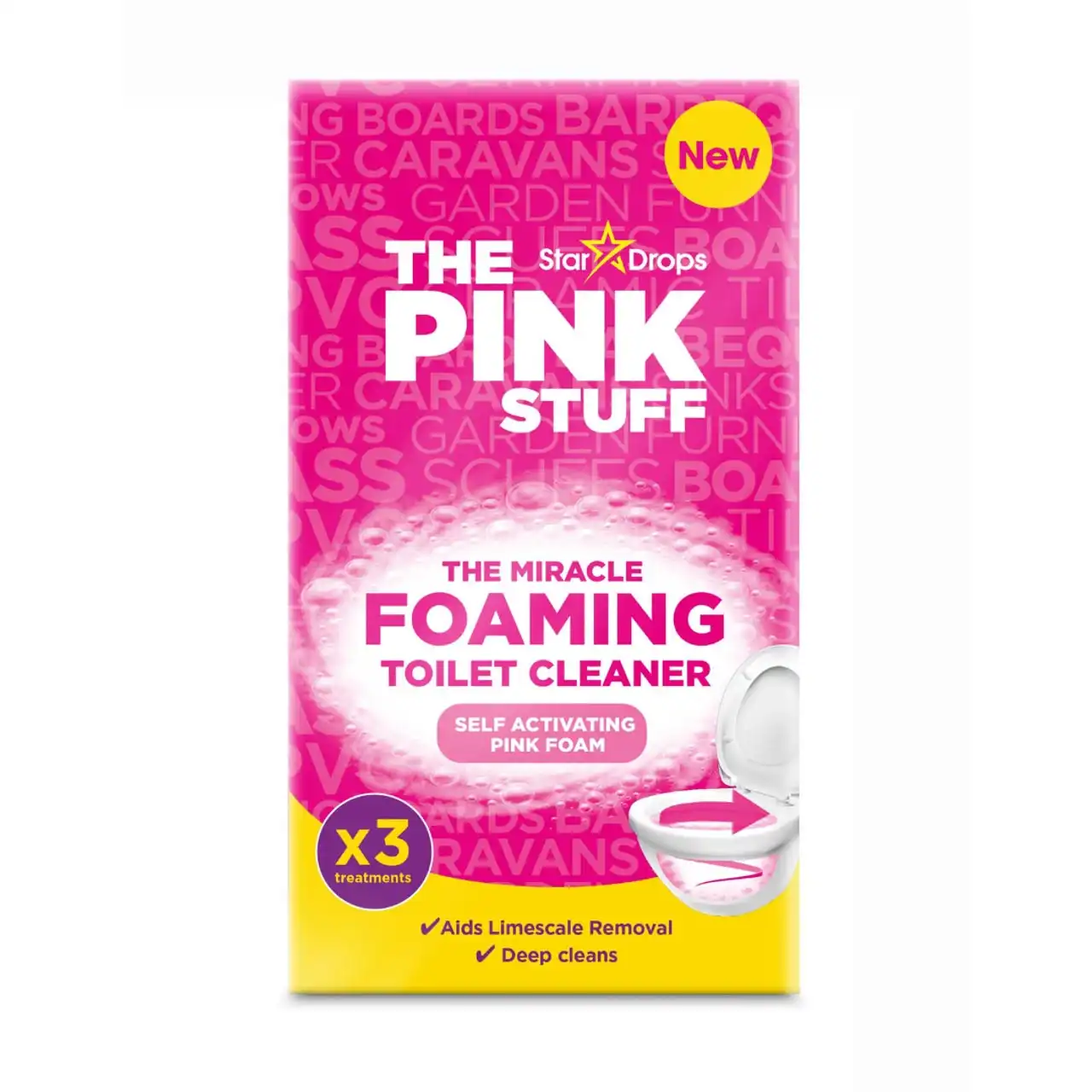 The Pink Stuff - The Miracle Foaming Toilet Cleaner (3 Pack)