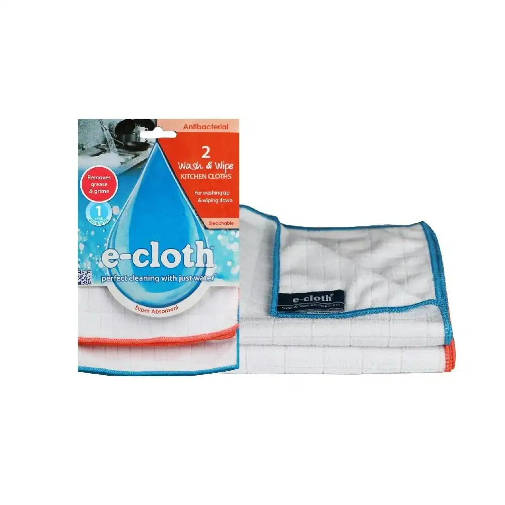 E Cloth Wash & Wipe Kitchen Cloths   Pack Of 2