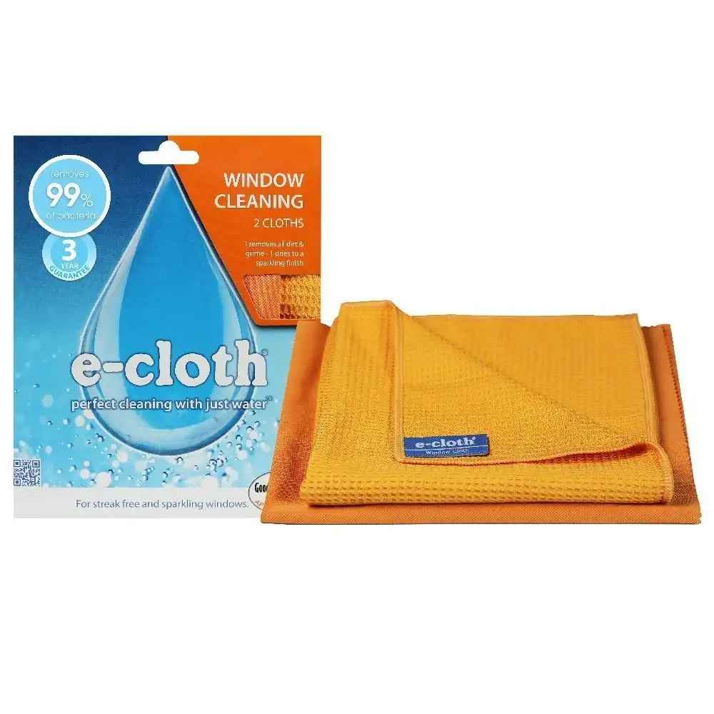 E Cloth Window Cleaning Cloths Twin Pack