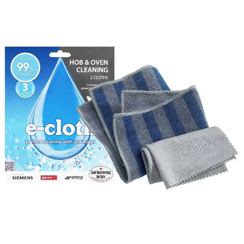 E Cloth Hob & Oven Cleaning Cloths   Set Of 2