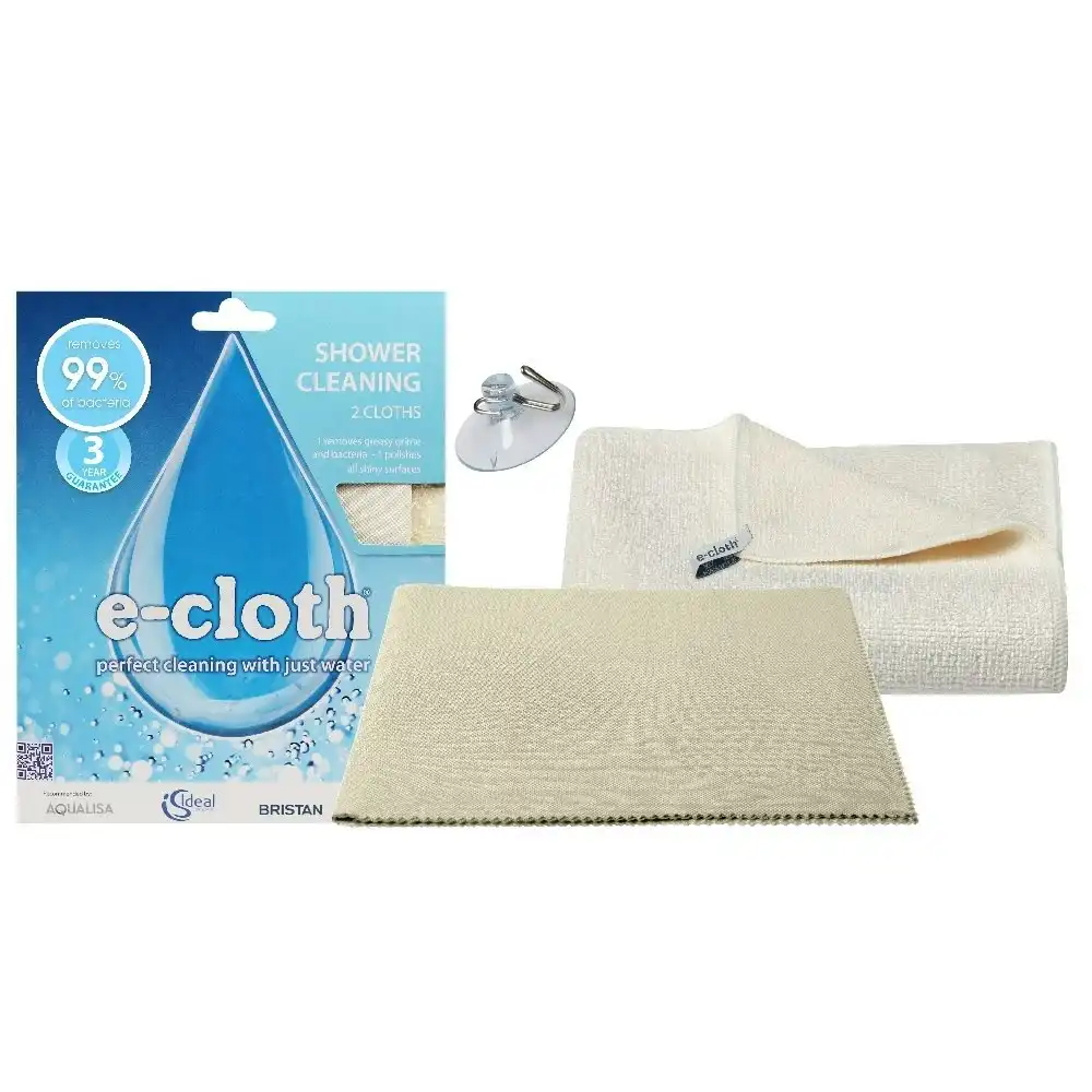 E Cloth Shower Cleaning Cloths   Pack Of 2