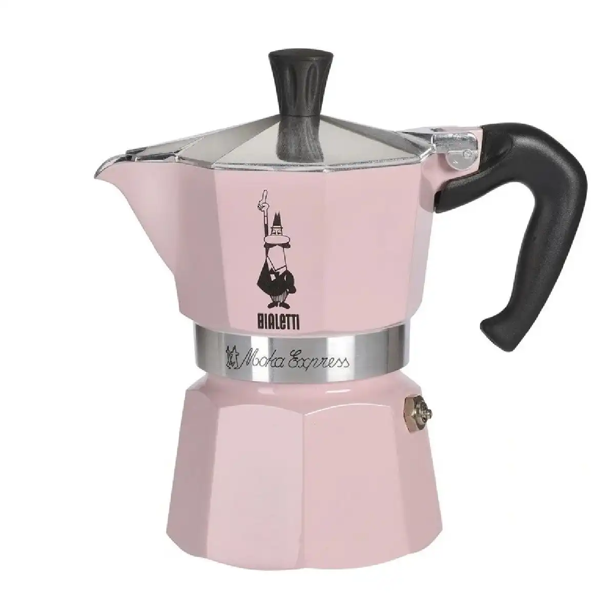 Bialetti Moka 3 Cup Espresso Maker Pink