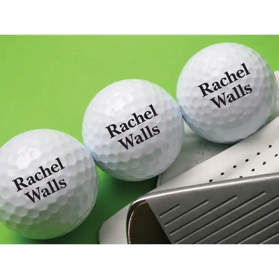 Personalised Golf Balls Set of 3