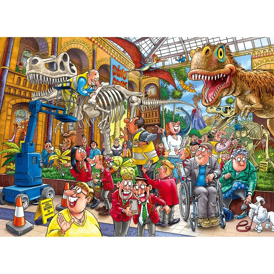 Wasgij Mystery 24  -  Blight at the Museum! 1000 pc- Jigsaws