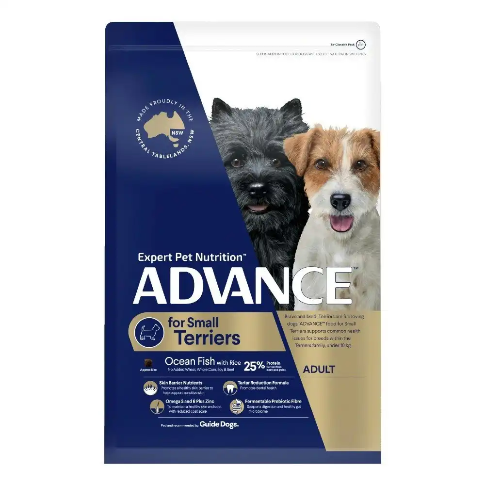 Advance Medium Terriers Adult Dry Dog Food Turkey With Rice 13kg