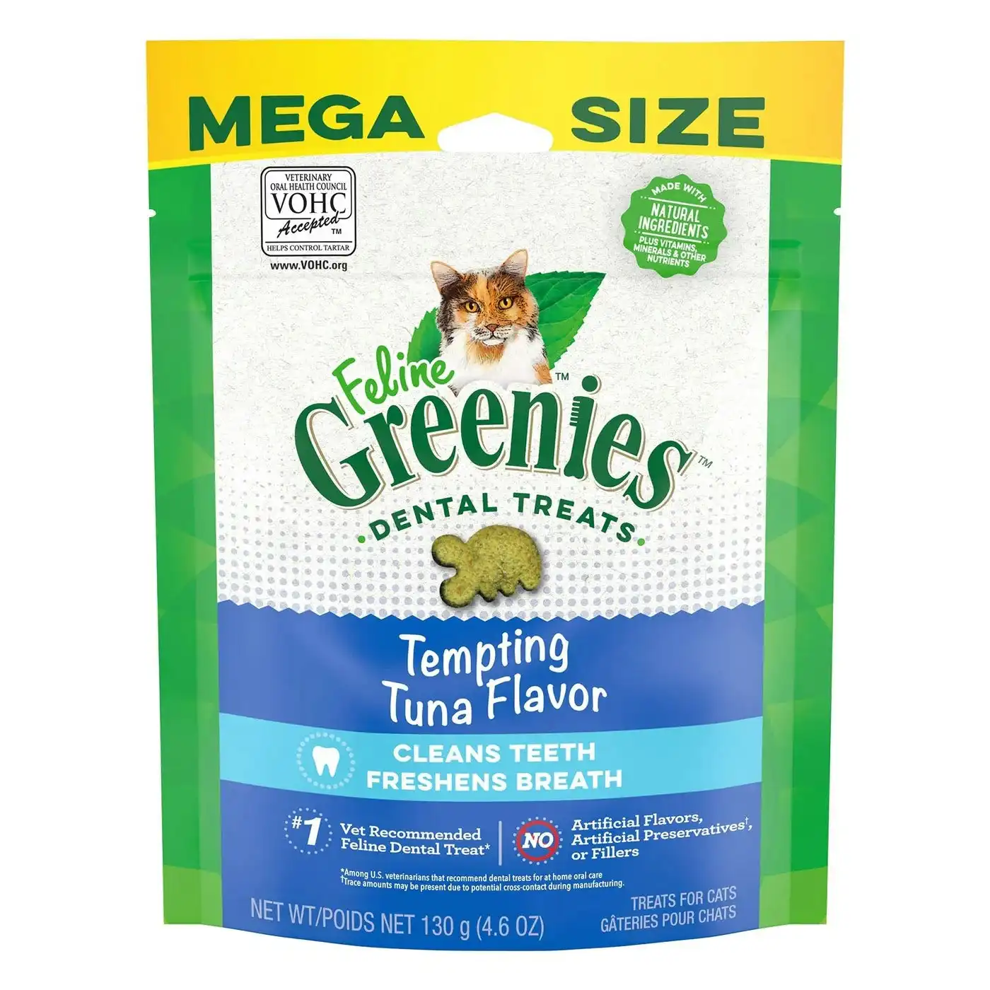 Greenies Cat Dental Treats Tempting Tuna 130g