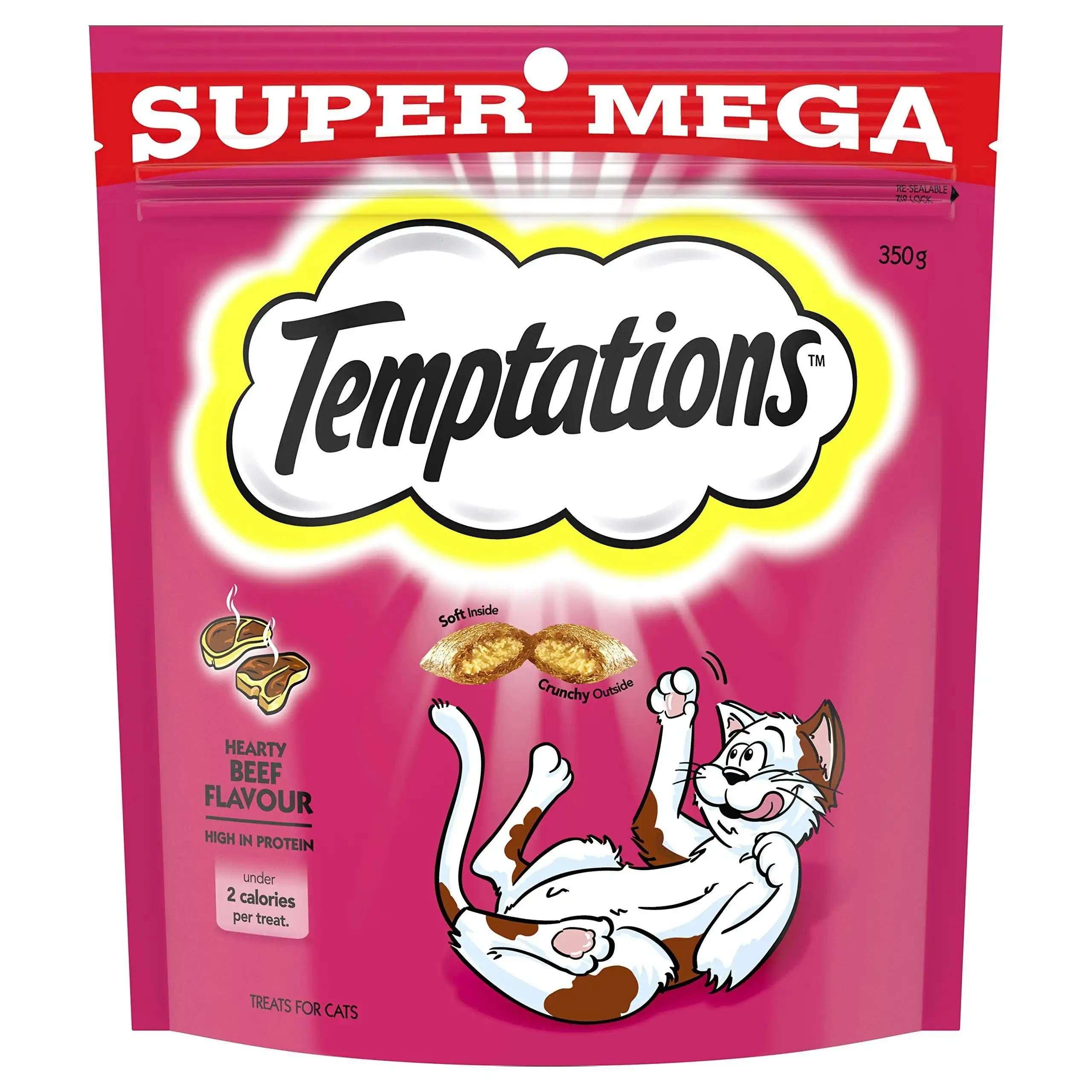 Temptations Cat Treats Hearty Beef Flavour SUPER MEGA PACK