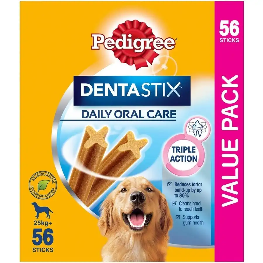 Pedigree Dentastix Large Breed Dog Treat 56 Pack