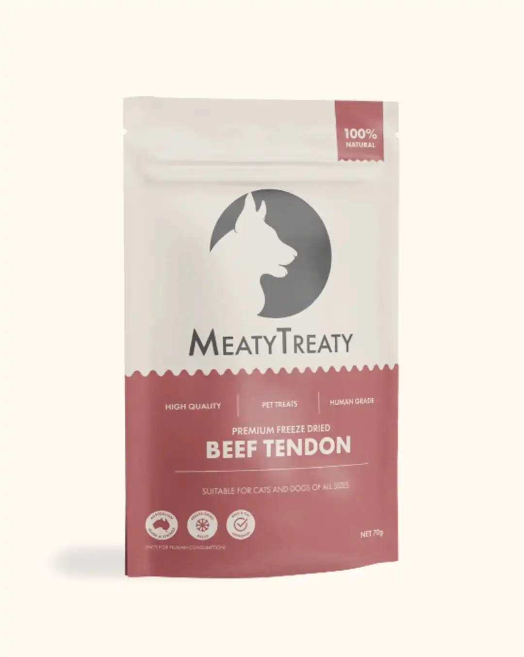 MEATYTREATY Beef Tendon Freeze Dried Dog & Cat Treats 70g
