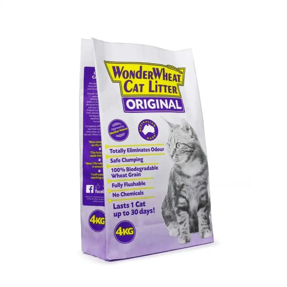 Wonder Wheat Natural Cat Litter 4kg