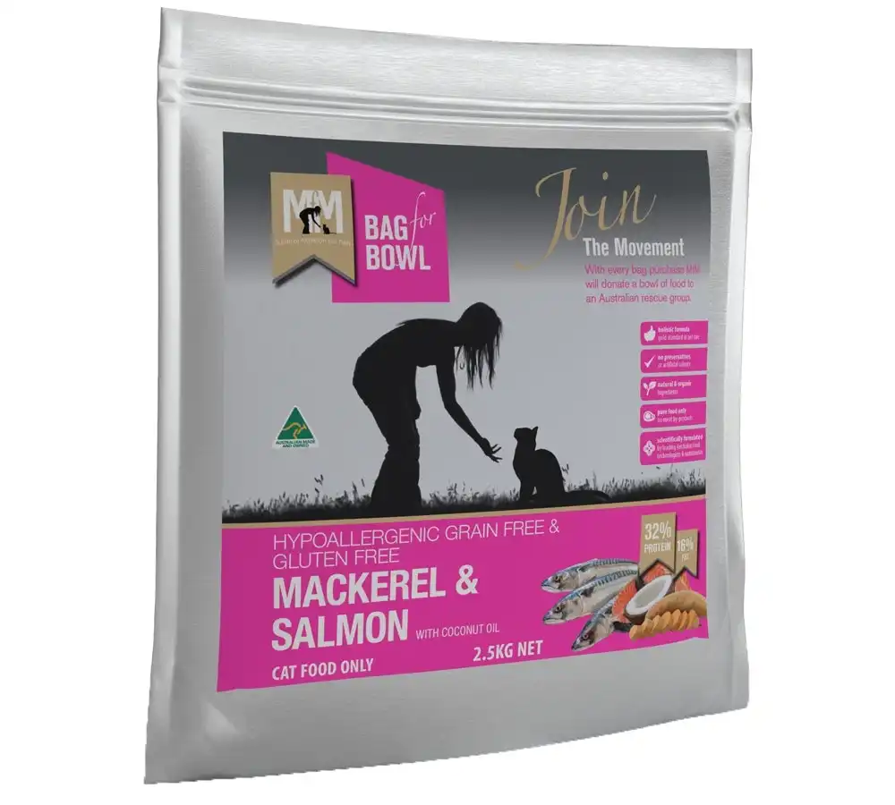 Meals For Meows Grain Free Mackerel And Salmon Dry Cat Food 2.5kg