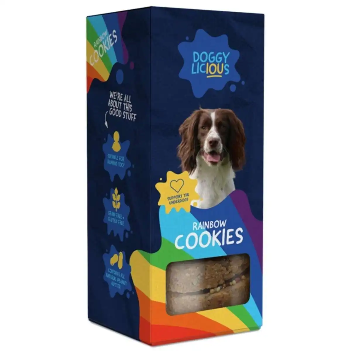 Doggylicious Dog Treat Rainbow Cookies 180g