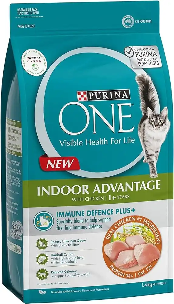 Purina One Indoor Advantage With Chicken 1+ Years Dry Cat Food 1.4kg