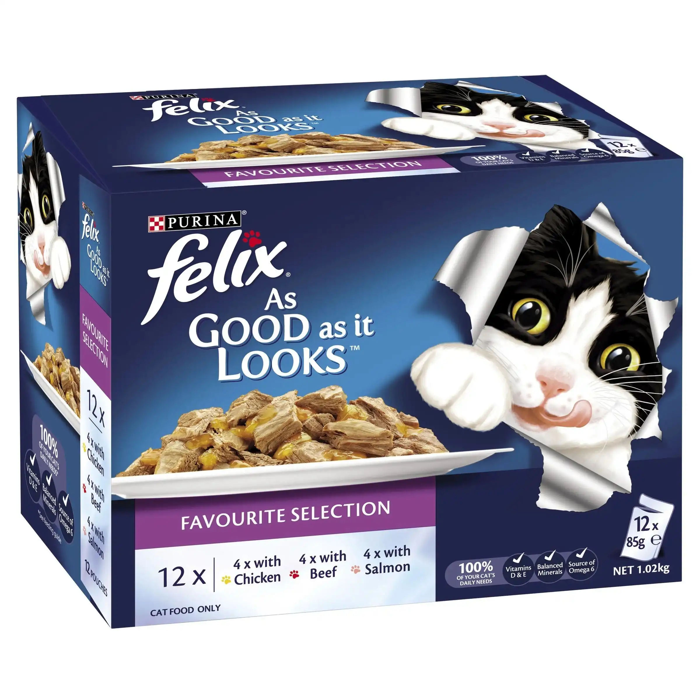 Felix As Good As It Looks Favourites Selection Wet Cat Food 12x85g