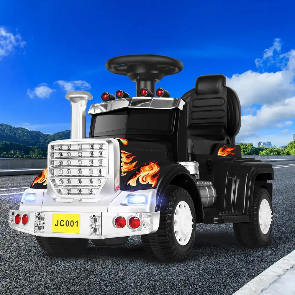 Alfordson Kids Ride On Car Electric Toy Truck 25W Motor w/ LED Lights Black