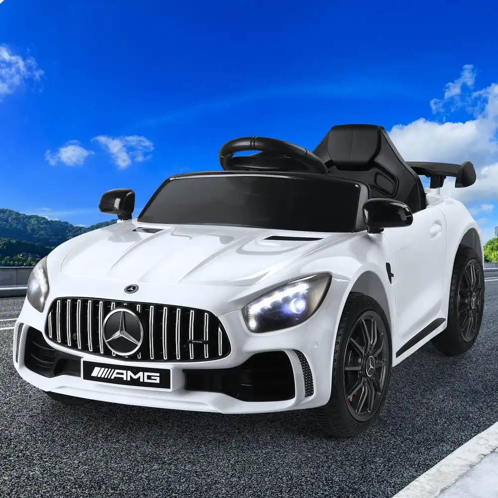 Alfordson Kids Ride On Car Mercedes-Benz Licensed Electric Motors White