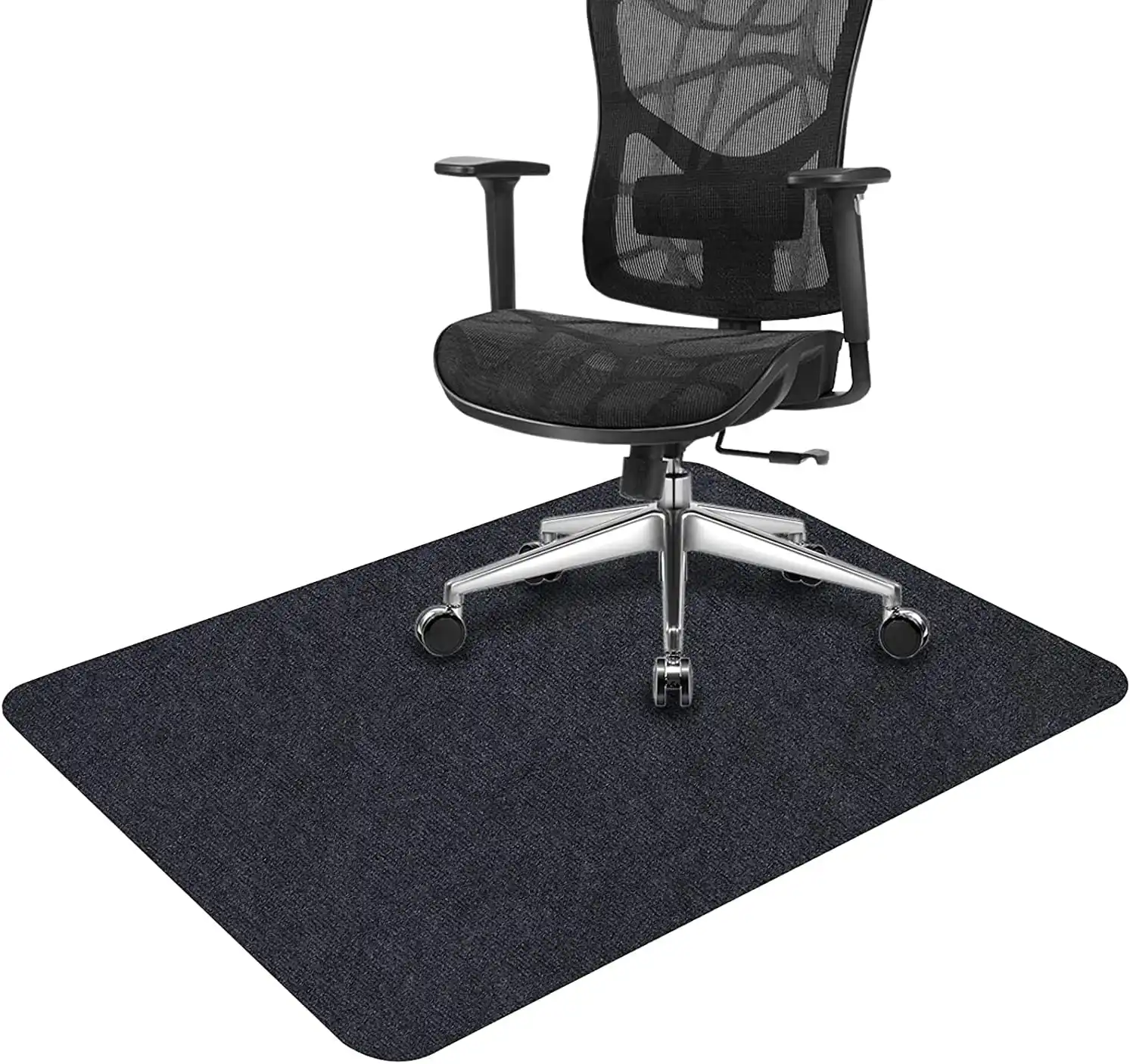 Chair Mat for Rolling Chair,90x140cm, Folded Package (Black)
