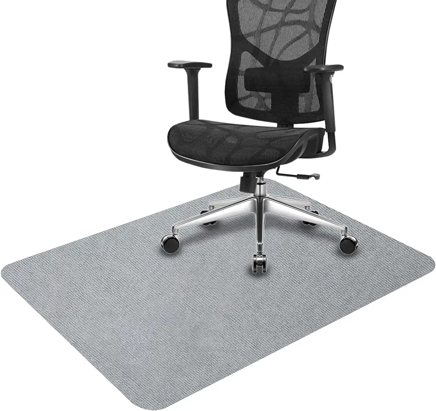 Chair Mat for Rolling Chair,90x140cm, Folded Package (Grey)
