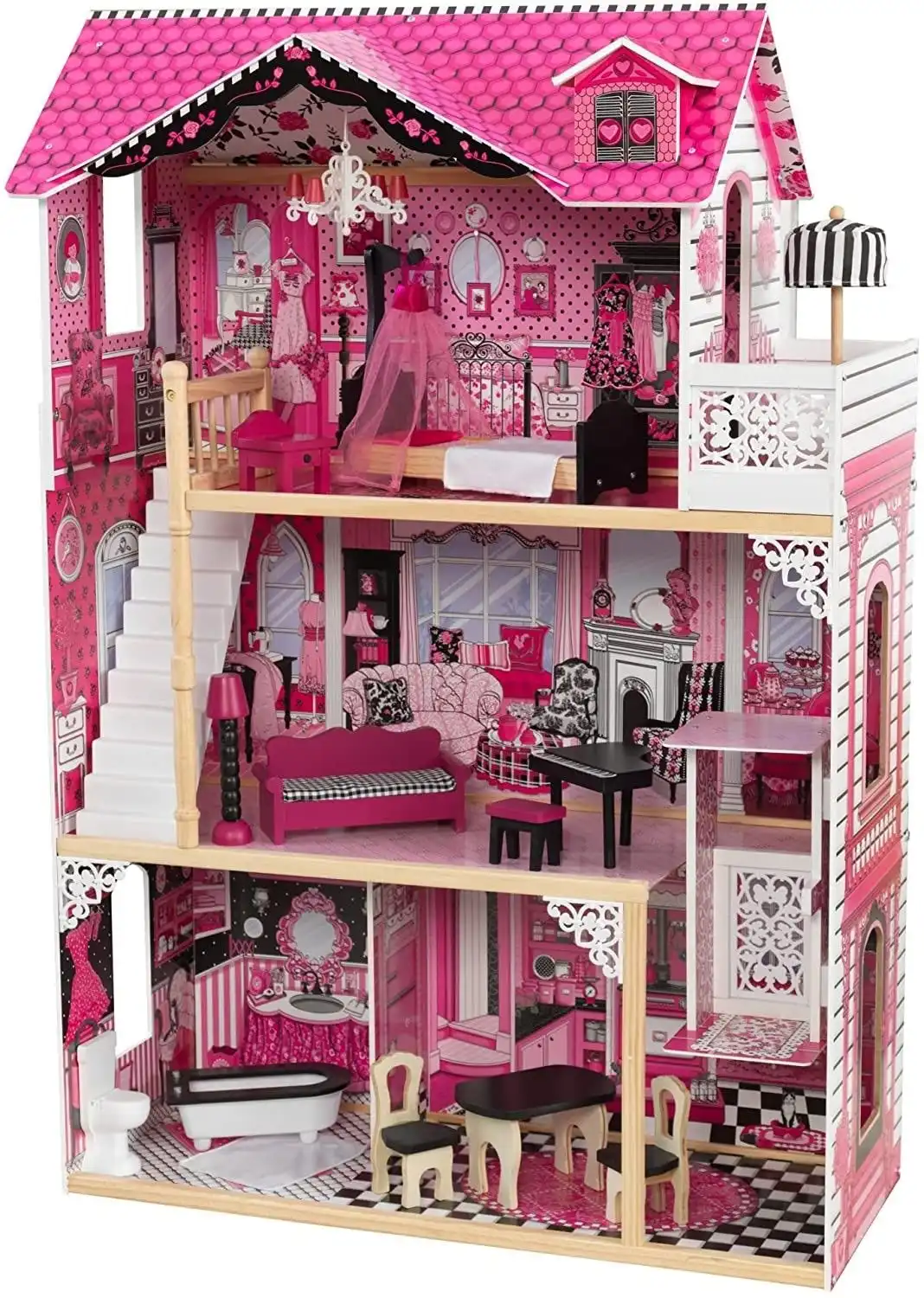 Dollhouse with Furniture for kids 120 x 83 x 40 cm (Model 6)