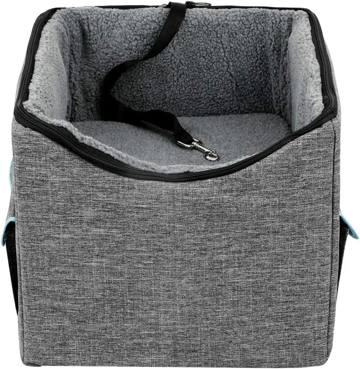 Booster Car Seat with Pet Bed  (Medium, Grey)