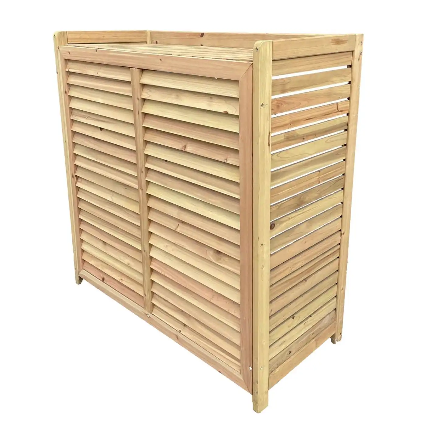 Timber Louvre Air Conditioner Cover 1050 x 1050 x 450mm
