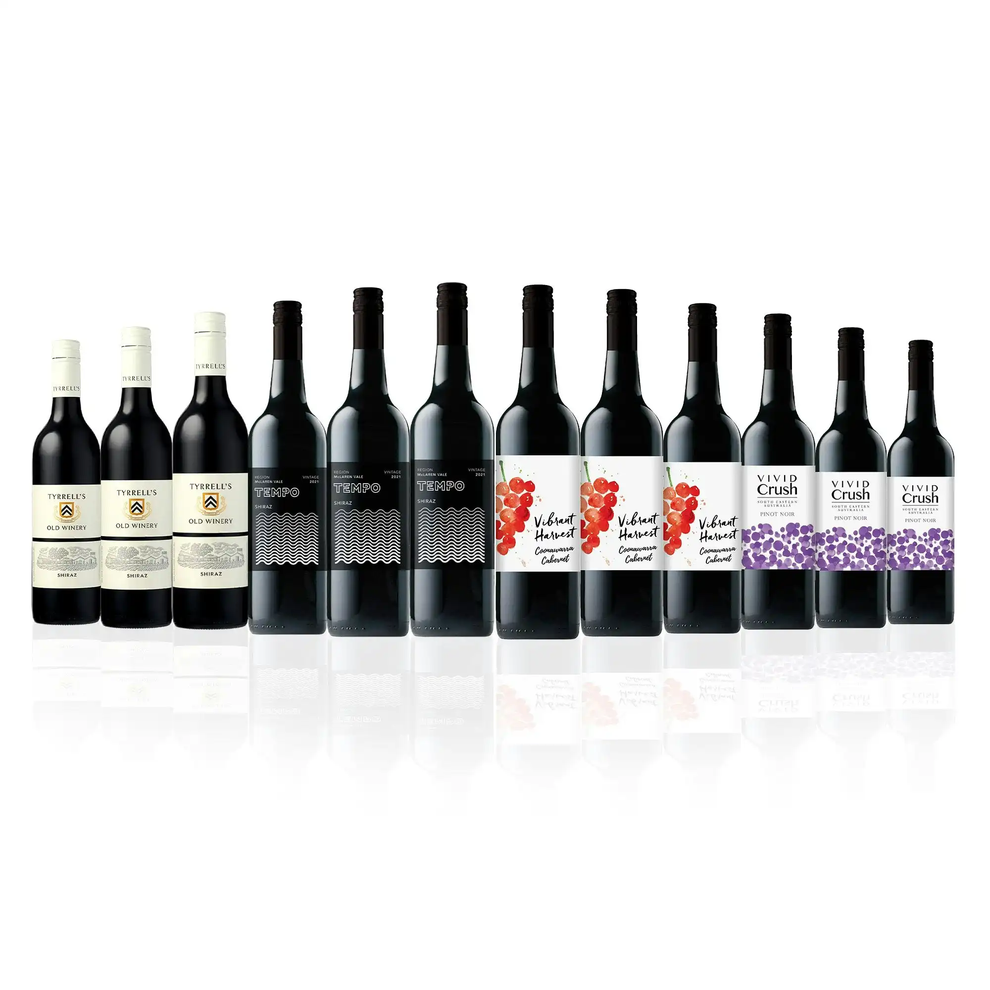 Moreish Mixed Aussie Red Wine Dozen (12 bottles)