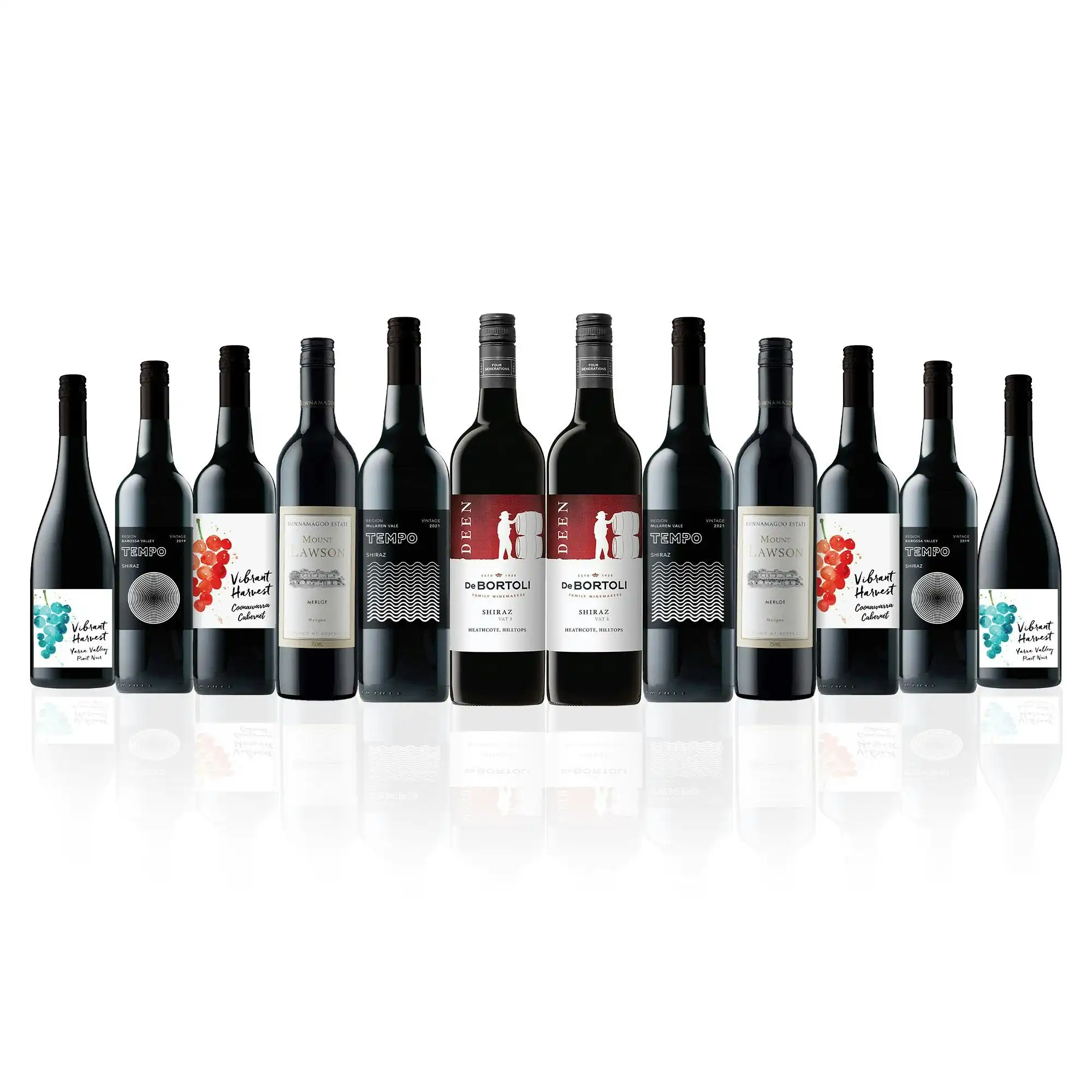 Awesome Aussie Assortment Mixed Red Wine Dozen (12 Bottles)