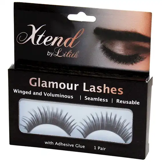 Xtend by Lilith Glamour Lashes with Glue Included 1 Pair