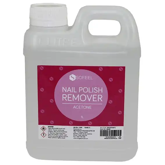 Sofeel Nail Polish Remover Acetone Clear 1L