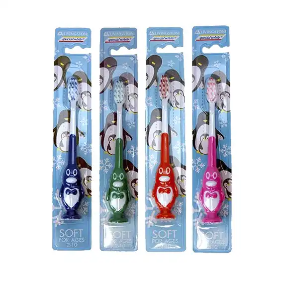 Livingstone Toothbrush Child Penguin Soft Bristles 12 Pack